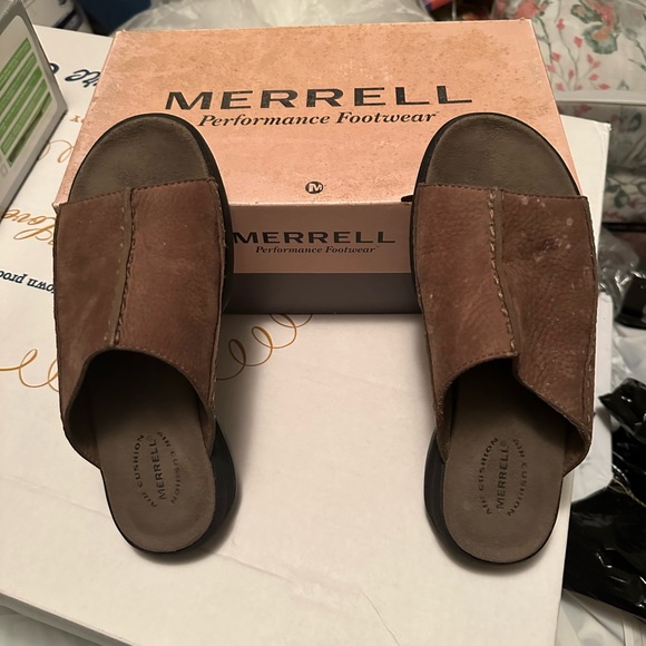 Merrell topo swing sandals, smoke, Size 7 NEW - Picture 2 of 4